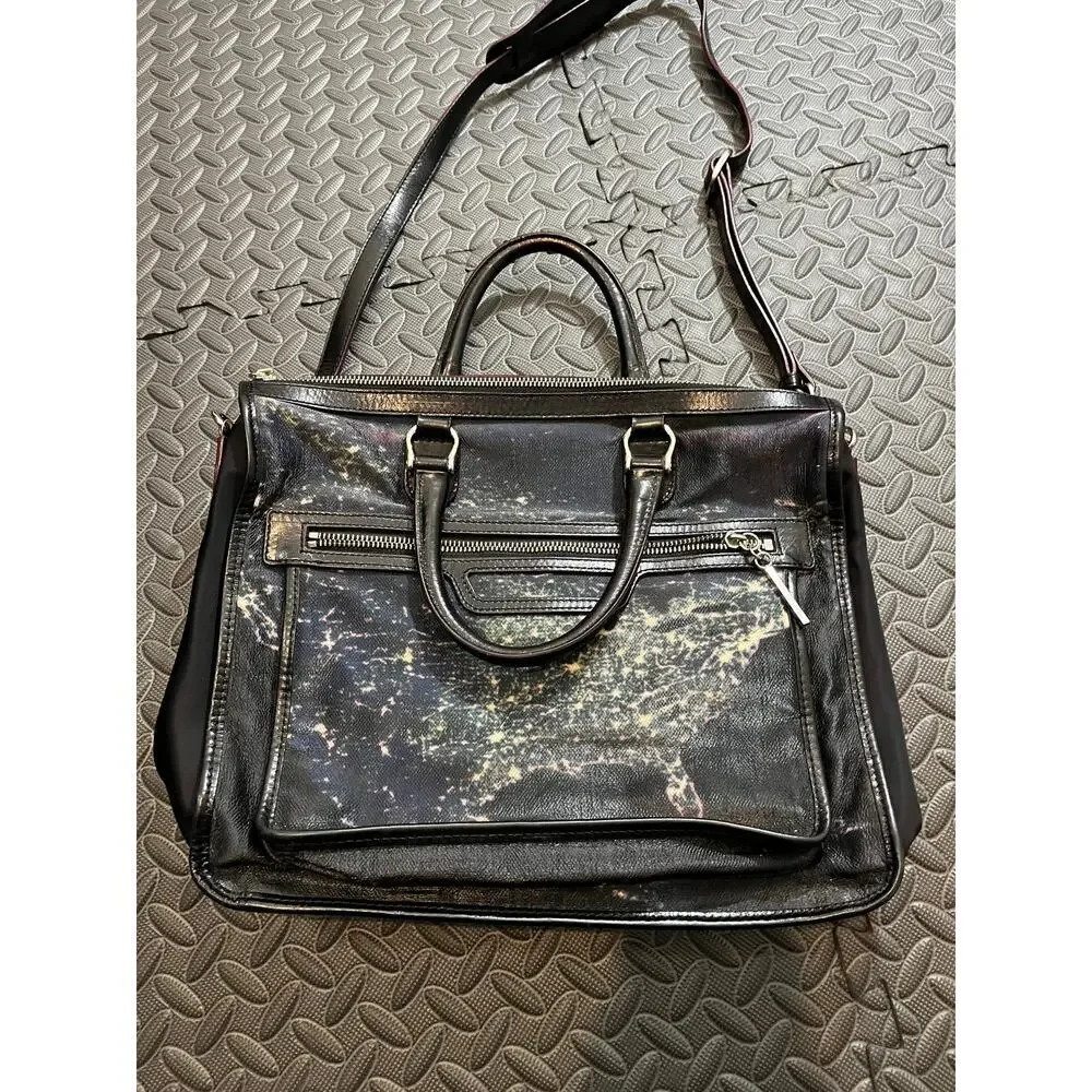MZ Wallace Black and Gold Shoulder Bag